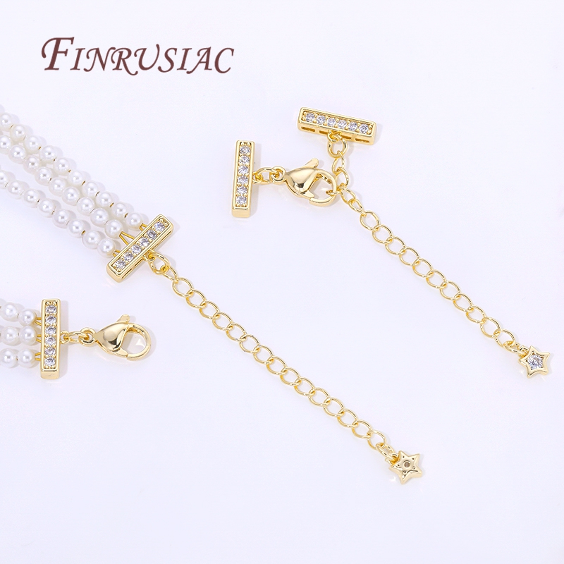 Pearl Trim Chain - Connecteurs de colliers en perles à