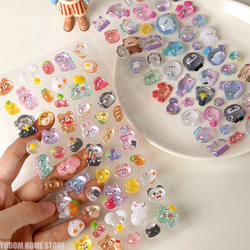 Embellishments For Scrapbooking - 4 autocollants créatifs en relief 3D,